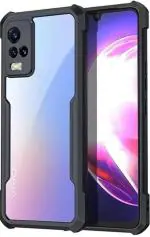 CarryWrap Back Cover for Vivo Y33s (Black, Transparent, Grip Case, Pack of: 1)