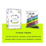 Kadam Skin Friendly Tie Dye Colour, Citrus Green 50G, Tie Dye Up To 20 T-Shirts, Cold Water Dyes, Fabric Dye Colors Citrus Green Tie Dye Color