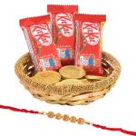 Nestle Kit kat Choco Hamper | Sandalwood Rakhi Gift