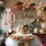 Festiko 10th Birthday Decoration For Girls Combo (Rose Gold)