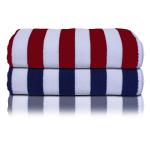 Kuber Industries Cotton Super Absorbent Bath Towel|Quick Dry Towel for Bath,Beach,Pool,Travel,Spa and Yoga,36 x 72 Inches,Pack of 2,(Blue & Red)
