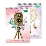 SUNDARAM A3 Spiral Bound Plain Sketch Book, Pack of 2 (56 Pages) 29 x 42 cm