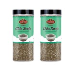 YUM YUM Raw Chia Seeds, Healthy Seeds, Rich in Calcium Chia Seed 400 g (Pack of 2 x 200 g)