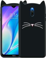 RICHBURG Redmi 8A Dual Black Silicon Light Weight Mobile Back Cover