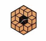 Future Works The HexaPOP Modern Wall Clock , Stylish Wall Clock for Home/Office/Reception, Wall Clock for Home Decor/Wall Decor | (12 inch)