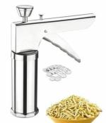 SARVAM CART Stainless Steel Kitchen Press Sev Sancha Chakli Maker Hand Press Farsan Namkeen Maker