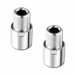 PREM'S Ozzo Full Brass Extension Nipple for Tap pipe extender connection extender (PACK OF 2) (1 inch)