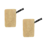Organic B Rectangular Shaped Natural Body Loofah Pack Of 2 - Beige