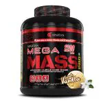 Spartan Nutrition Mega Mass Pro High Protein & Calorie Mass Gainer Powder - 5 lbs,(French Vanilla)