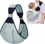 Sherni Versatile One-Shoulder Baby Carrier Adjustable Hip Wrap with Mesh & Cotton Fabric for Newborns, Half Wrap Hip, Adjustable, Lightweight & Natural Cotton, Baby Sling Carrier