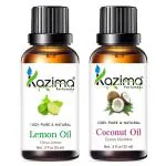 KAZIMA Lemon Oil And Coconut Oil 15 ml Each (Combo Of 2)