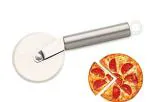GOROFY Pizza Cutter Wheel, Zinc Alloy Multifunctional Pastry Pizza Wheel Cutter Multifunctional Pizza Cutter Kitchen Supplies- Silver (Steel Pizaa Cutter)