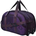 FEDRA Purple Polyester Strolley Duffle Bag with Wheels - 40 L