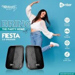Enter Fiesta 10 W Laptop/Desktop Speaker (Black, 2.0 Channel)