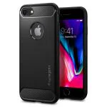 Spigen Black TPU Rugged Armor Back Cover Case For Iphone 8 And 7