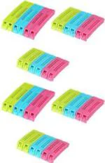 FIVANIO Bag Sealing Clips Large, Medium, Small Bpa Plastic Plastic Clips (Set Of 18, Multicolor)