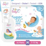 FABIE BABY Medium Diaper Tested In USA (32Pcs) & Fabie Baby Diaper Cream 100 ml & Baby Wash 200 ml
