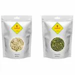 Foodcan Pista Cutting Slice Pistachios Unsalted and Badam Cutting Slices Almonds | Combo Pack | for Garnishing, 100g Each