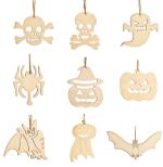 Decor Kafe Paintable Halloween Wooden Laser Cut Decoration DIY Products (Pack of 36)
