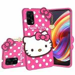 Clickaway Infotech Realme 8 4G Premium Soft Touch Girls/Women Most Like Favourite Hello Kitty Back Case Cover