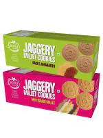 Early Foods Assorted - Amaranth And Multigrain Jaggery Biscuits 300 G (Pack of 2)