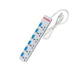 MEPL COLOUR 6x6 Power Strip with 2 meter cable and 6A Spike Guard Multi Extension Cord Power Strip