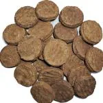 AYODvati Special Cow Dung Cakes for Pooja & Havan Made of Pure Cow Dung, Holy Organic Cow Dung Cakes for All Religious Work (Set of 60)