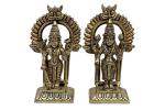 BHARAT HA Ram AT Kalarambh Brass Lord Neelkanth Varni Idol Idol Murti for Home Office Puja Pooja Item Temple Mandir, Yellow, 3 x 1 x 9 cm, Small, 1pc