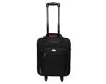 Kara Black Unisex Nylon Overnighter Trolley Bag for 15.6
