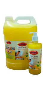 PRICELESS Mithila Chemicals 5 Ltr Refill Can Liquid Handwash With Lemon Soft Touch | Break The Chain Of Infection | Kills 99.9% Germs | 5 Litre Economy Pack | Combo With 500 Ml Refillable Bottle