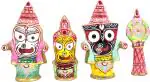 Jagannath World Multicolor Brass Jagannath Religious Idol - 16 Cm