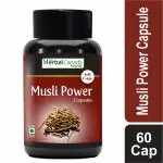 Herbal Canada Safed Musli Powder Extract Capsules for Male Strength, Power, & Vitality | 60 Capsules