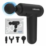 Caresmith Charge Boost Massage Gun | True Percussion Large Torque motor | 3200 strokes per min | 4 Heads | Deep tissue percussion body massager machine for pain relief
