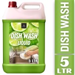 BLISS & BLUSH Dishwash Liquid 5 Liter Green | Removes Odour| Easy Lather & Rinse Off| Leaves No White Residues| Hand-Safe