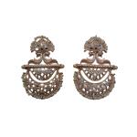 Priyansh Enterprise Handmade Gold Brass Traditional Earrings For Parties, Festivals For Women