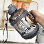 Crevizon 2.2 Liter Unbreakable Water Bottle Leakproof BPA-Free with Time Marker & Straw Drinkin for office,Water bottle for gym