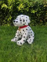 FUN ZOO Cute Sitting Dalman Dog Soft Toy Stuffed Soft Toys White (40 cm)