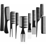 .Professional Hair Combs Salon Styling Tools Comb Set 10 Piece