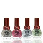 Comy Glitter Nail Polish Set | Long-lasting & Quick-drying | Nail Paint Combo | Pack of 4 | 11 ml each