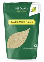 B&B Organics Foxtail Millet Flakes (1 kg) / Thinai Aval / Kangni Poha / Millet Flakes for Breakfast / Cereal Flakes