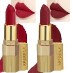 Perpaa Matte Apple Red, Matte Maroon Lipstick (Pack Of 2)