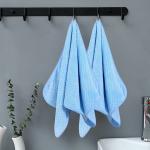 LINEAR Microfiber Hand Towel Highly Absorbent Hand Towels for Bathroom Soft Hand Microfiber Face Towel Towel for Men, Women,Gym (SIZE-75x35) (Blue)