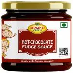 Dhampur Green Chocolate Fudge Sauce with Jaggery 300g | Chocolate Spread, Smooth and Tasty