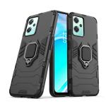 SROCK Oneplus Nord CE 2 Lite 5G Tough Armor Bumper Back Case Cover| Ring Holder & Kickstand in-Built | 360 Degree D5 Protection Case Cover for Oneplus Nord CE 2 Lite 5G - Black
