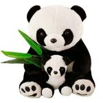 LVS TOYS - Cute & Beautiful Soft Panda with Baby Teddy Bear Soft Toy for Girls / Kids / Gifting / Valentine / Anniversary / Birthday (White & Black) - 60 cm