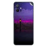 GADGETSWRAP Printed Vinyl Skin Sticker for Vivo T1 - Pixel Art Bridge Night