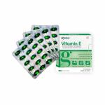 GLIMLACH Nutrition Vitamin E 400IU Capsule for Glowing Face, Skin and Hair Nutrition (Pack of 4, 60 Capsules)