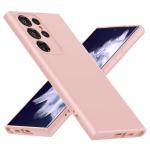 LIRAMARK Liquid Silicone Soft Back Cover Case for Samsung Galaxy S23 Ultra 5G (Pink)