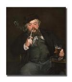Tamatina Multicolor Claud Monet Unframed A Good Glass Of Beer Famous Art Canvas Painting-24X20 Inch