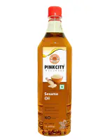 Pinkcity Wellness Pure Sesame Oil 1L| Til Oil| Gingelly Oil| Wooden Cold Pressed| 1 Litre Bottle